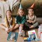 Latch Hook Kits for Kids Adults DIY Rug Tapestry Kits with Printed Canvas Embroidery Kits Festival Gifts Home Decoration (Penguin,11.8inch X 11.8inch)